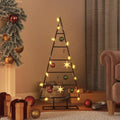 Metal Christmas Tree, Modern DIY Holiday Decoration, Black 35.4