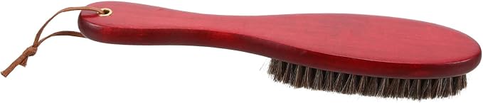 NOLITOY 4pcs Shoe Cleaner Brush Handle Horsehair and Cleaning Tool for Shoes Double-Sided Design for Polishing and Dust Removal