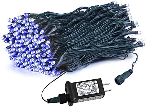 weillsnow Outdoor Christmas Decoration,66 FT 200 LED String Lights with Timer Memory Function,Plug in Waterproof Fairy Lights for Indoor Outdoor Home Room Garden Christmas Party Decor(Blue&White)