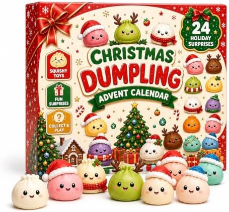 2026 Christmas Squishies Advent Calendar, 24-Day Countdown for Adults