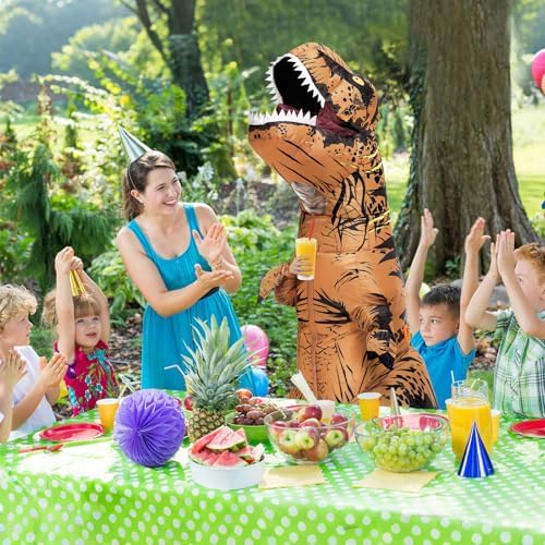 Servllcell Inflatable Dinosaur Costume for Kids/Teens,Halloween Costumes T Rex Blow Up Costumes for Boys Girls,Cosplay Party