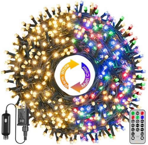 Ollny 210FT 640LED Color Changing Christmas Lights with Remote, 11 Modes