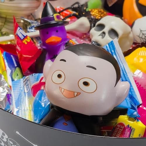 HALLOWEEN BASKET (125), trick or treat, snacks, spooky, variety pack, halloween box, boys, girls, college student, rubber duck, candy box, toys