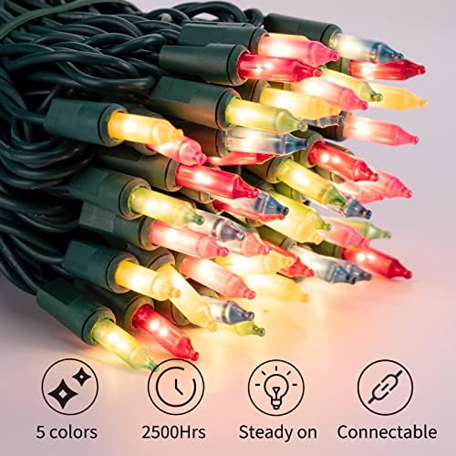 Easter Decorations Mini String Lights - 20 feet 100 Count Multicolor