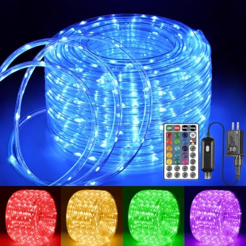Ollny Color Changing Rope Lights Outdoor, 33FT 100LED String Lights