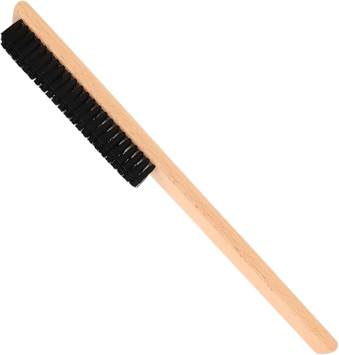 FRCOLOR 2pcs Clothing Bristles Cleaning Brush Wood Handle for Home and Travel Use Gentle Lint for Coats Blankets and Canvas Shoes