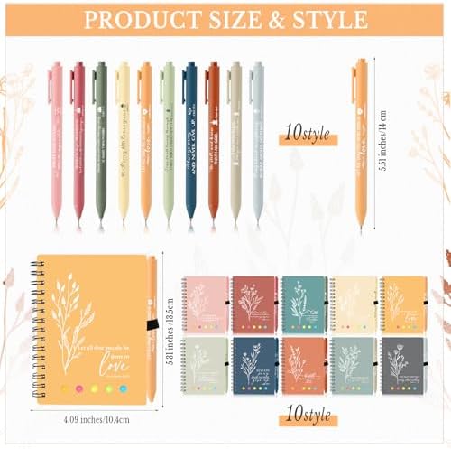 Resurhang Christian Gift Bulk for Women with Notes, Morandi Color, 40 Pcs