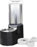 RIZZARI 9L Gravity Dog Water Dispenser: Elevated Filtered Station | Large Dogs & Seniors / Multi Layer Filtration / 304 Stainless Steel Bowl / Spill Resistant Base / Dishwasher Safe