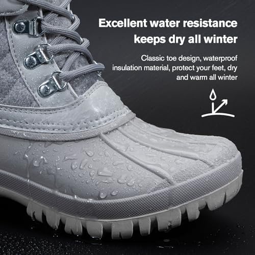 ALEADER Womens Winter Snow Boots | Waterproof Shell | Duck Boots