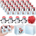 24 Sets Christmas Penguin Gifts with Support Boxes, Holiday Party Favors