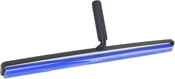 GOWENIC Static Dust Removal Roller, Sticky Blue Silicone Soft Cleaner Roller with Black Handle for Lint Pet Hair Lint Reusable Carpet Fabric (24 inch)