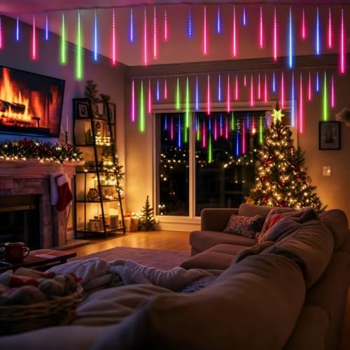Aukora Outdoor Christmas Lights,Meteor Shower Lights UL Certified