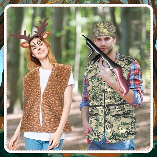 Halloween Couple Hunter Deer Costume Accessories Set Couple Costume