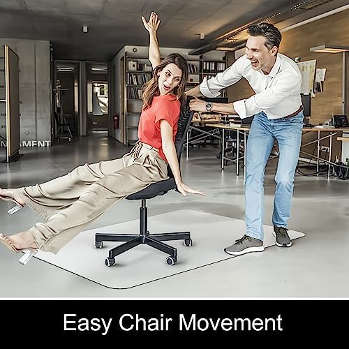 Kuyal Clear Chair mat for Hardwood Floor, 46 x 60 inches Floor Mats