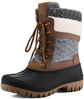mysoft Women's Winter Snow Boots Waterproof Insulated Mid Calf Booties