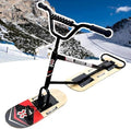 The Do-It-All Winter Sled & Scooter - Redefine Your Snow Day! Built with a 360° Spin System for Agile Turns, Unmatched Durability for 330lb Loads, for Teens, Adults, and Family Outings Wood