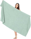 SALBAKOS 100% Turkish Cotton Bath Sheet 40x80 inch (1-Piece Seafoam Green) | Extra Large Jumbo Oversized Bathroom and Beach Towel, Super Soft Highly Absorbent Thick Premium Hotel Quality, Made in Turkey