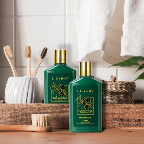 Eucalyptus Spa Bath Gifts Set, 9Pcs Premium Spa Gift Basket for Women & Men