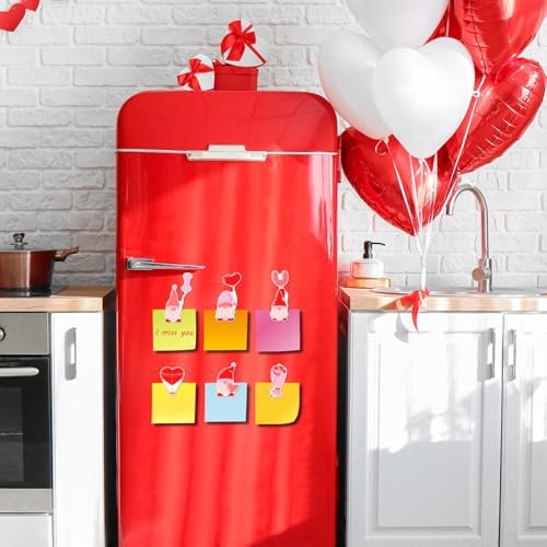 Valentine's Day Magnets for Refrigerator - Romantic Heart & Love Theme Magnetic Decor Set, Fun Kitchen & Office Accessories (Valentine's Day)