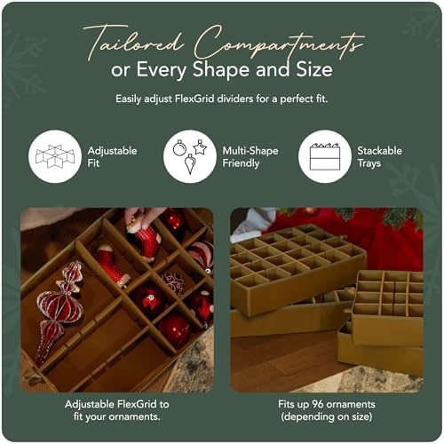 Covermates Adjustable Ornament Storage Bag, 19.25" W x 13" D x 18.5" H
