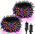 2 Pack 200 LED Halloween Lights Outdoor Indoor Extendable String Lights