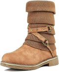 DREAM PAIRS Women's Mid Calf Fashion Winter Snow Boots