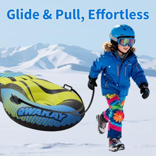 Snow Tube for Sledding Heavy Duty - Snow Sled for Kids and Adult