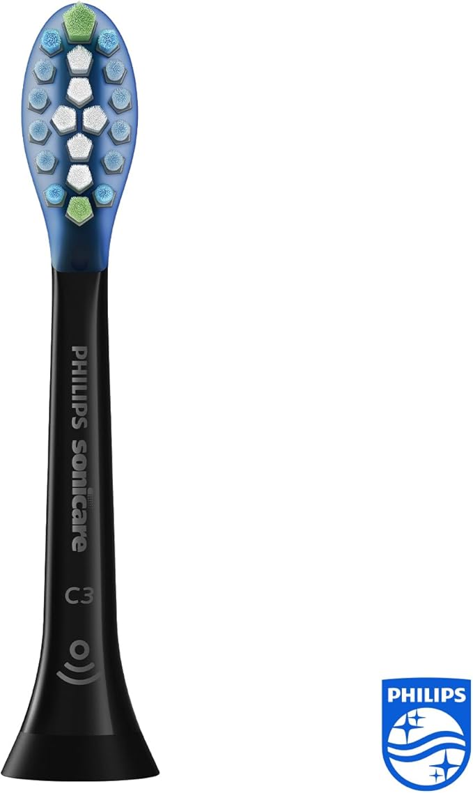 Philips Sonicare Premium Plaque Defence BrushSync Enabled Replacement brush Heads, 4pk Black - HX9044/33