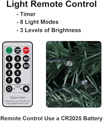 6.5FT Pop Up Christmas Tree with Lights and Decorations & Remote & Timer, Prelit Fully Decorated Pull Up Artificial Christmas Tree with Xmas Ball Ornaments Bows Ribbons for Xmas Party Decor