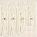 10 Panels Champagne Backdrop Curtain for Parties Wedding Baby Shower Wrinkle Free Photo Curtains Backdrop Drapes Fabric Decoration for Bridal Shower 50ft(W) x 10ft(H)