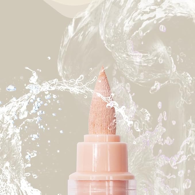 Guangna Water-Based Acrylic Markers Set, 24 Colors acrylic paint markers, Soft Tip Markers, Perfect for Paper, Wood, Rock, Glass, and More, Includes Macaron and Skin Tone