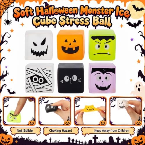 Thenshop 120 Pcs Halloween Ice Cube Balls Bulk Party Favors 6 Designs