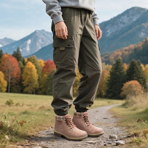 COTTIMO Women's Waterproof Hiking Snow Winter Boots