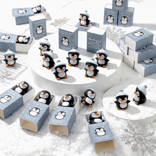 36 Sets Winter Break Gifts Penguin Holiday Party Favors with Boxes