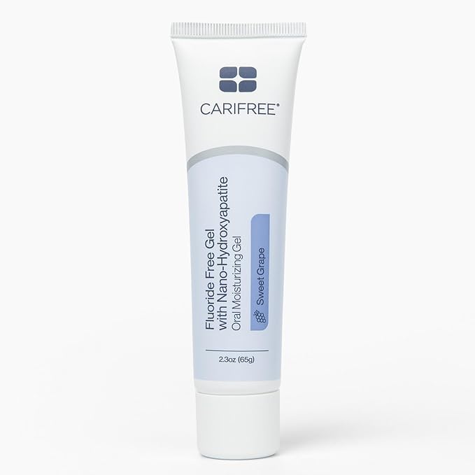 CariFree Nano Hydroxyapatite Toothpaste, Fluoride-Free, Grape | Fluoride-free nano-HAp gel; neutralizes pH; freshens breath & moistens mouth; dentist recommended oral care.