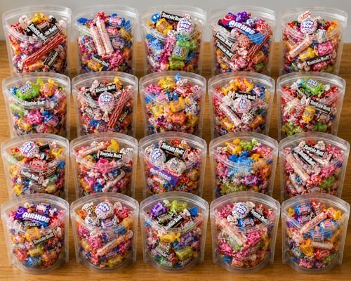 Snackadilly Bulk Candy Variety Pack, 30 lb Box - Individually Wrapped Halloween Candy for Party Favors, Pinatas, Goodie Bags, Schools, Offices & Holidays