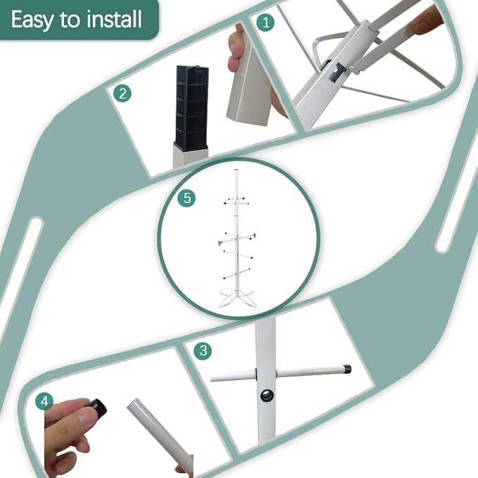 Hockey Gear Drying Rack Hockey Drying Rack Metal Sports Gear Storage Dry Rack for Drying and Storing Adult and Child Sports Equipment Hockey Equipment Drying Rack-4 Additional Hanging Clips