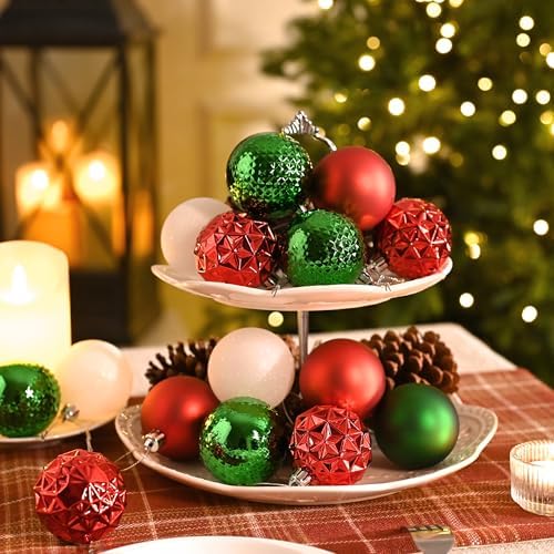 Valery Madelyn 50ct Christmas Tree Decorations Ball Ornaments 2.36 Inches