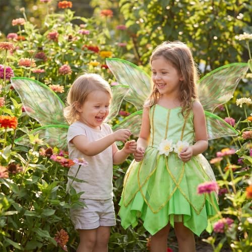 Latocos Fairy Dress Costume for Girls, Toddler Fairy Dress Butterfly Wings