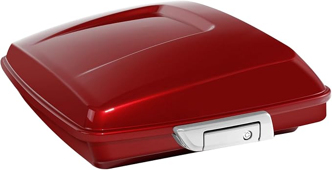 Wicked Red 5.5" Razor Trunk W/Latch Key Fit For Harley 2014-2025 Touring CVO Road King Road Glide Street Glide Electra Glide Ultra Limited Pack