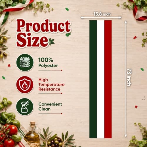Italian Party Decorations - Italian Flag Table Runner