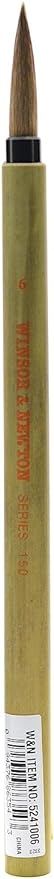 Winsor & Newton Series 150 Bamboo Short Round #6 Handle Brush