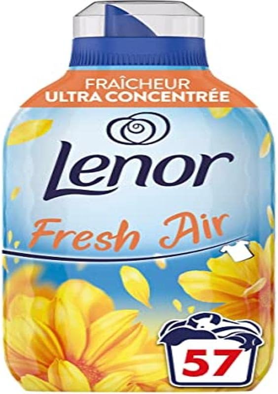 Lenor Fresh Air Fabric Softener 57 Washes, Sunrays - Ultra-Concentrated Freshness, Recycled Bottle