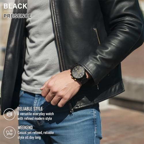 Stylish Stainless Steel Men's Watches with Functional Chronograph Subdials