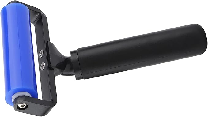 Dust Removal Roller, Hair Remover, Anti Static Silicone Roller, Clean Tool for Cleaning Screen, Glass and Film(4 inches)
