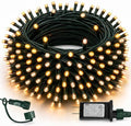 TW SHINE Christmas Lights, 200 LED 66FT Outdoor Christmas Lights Plug in with 8 Modes, Waterproof Light Outdoor, Indoor Xmas Decorations for Party Yard House Decor, Warm White