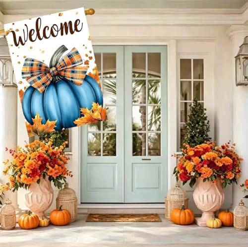 Large Fall House Flags 28 x 40 Double Sided thanksgiving Outdoor Flags