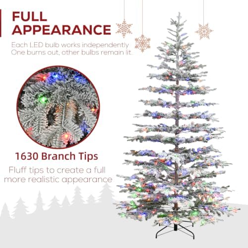Hykolity 9ft Prelit Sparse Christmas Tree with 500 Multicolor LEDs