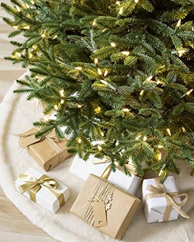 Balsam Hill European Silver Fir - Elegant Artificial Christmas Tree with True Needle Foliage Available Unlit or with LED Clear Lights, LED Clear, 5'