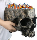 GameXcel Halloween Skull Candy Bowl - 8.5" Extra Large Candy Dish Holder